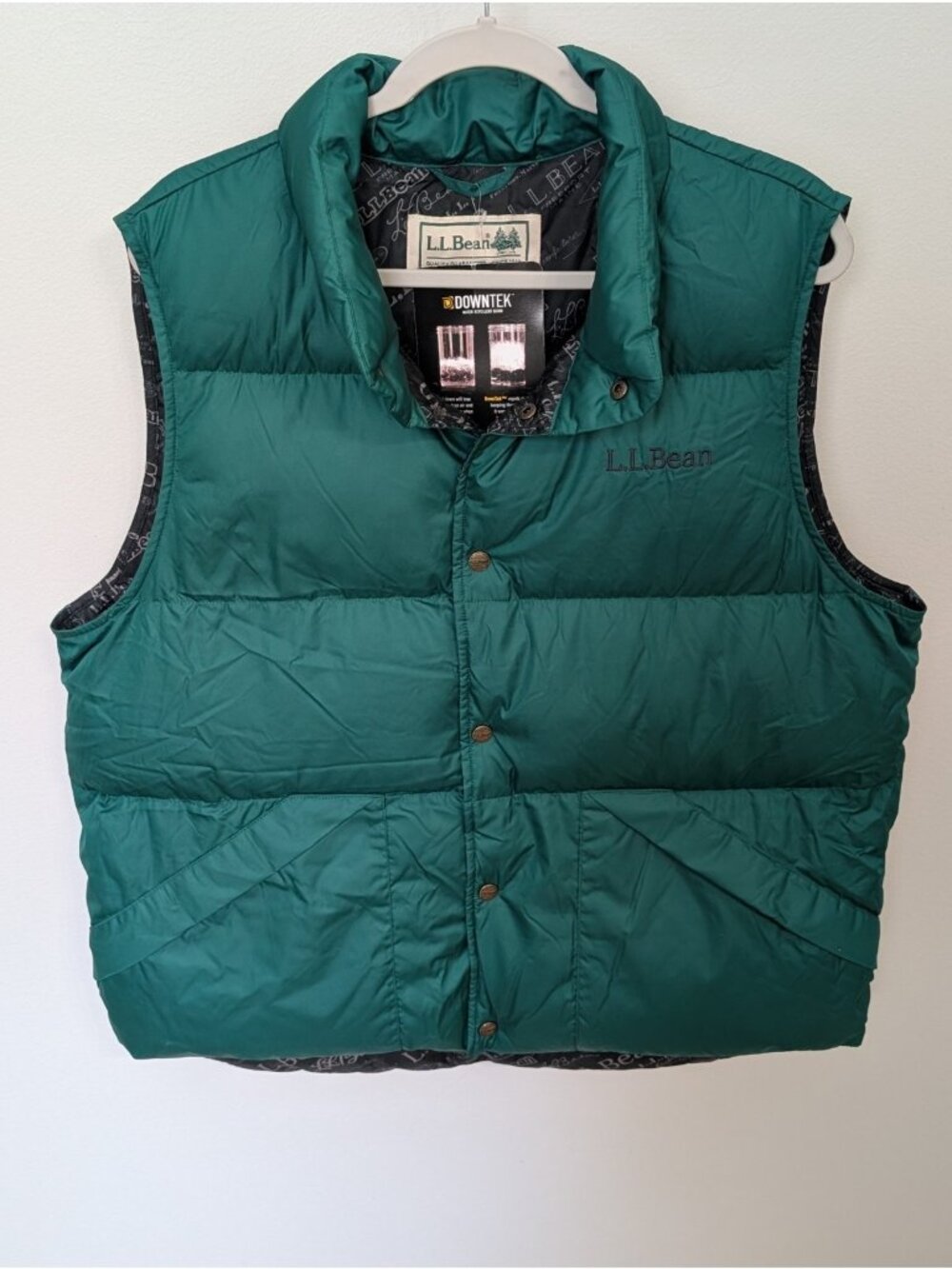 NWT L.L.Bean Adults' Bean's Trail Model Down Vest '82 in Emerald Spruce Men's L